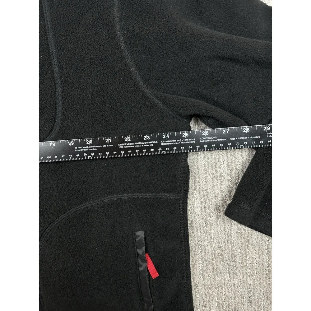 Vintage Polo Sport Ralph Lauren Quarter Zip Fleece Black Mens Large Made In USA